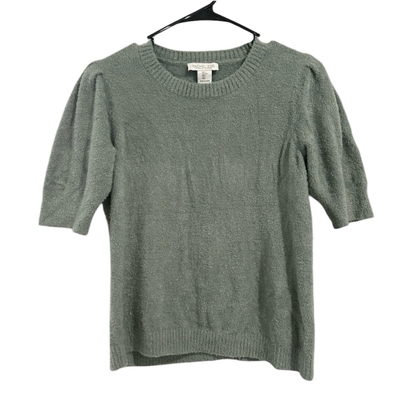 Rachel Zoe Short Sleeve Sweater LARGE - Picture 1 of 6
